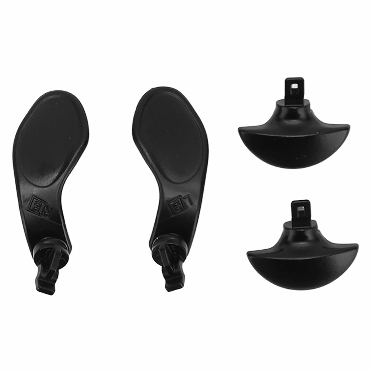 4 Pcs Game Controller Back Paddles, Botones Traseros de Metal para Edge Wireless Controller, Botón de Bloqueo del gatillo Trasero del Mando de Acero Inoxidable (Negro)