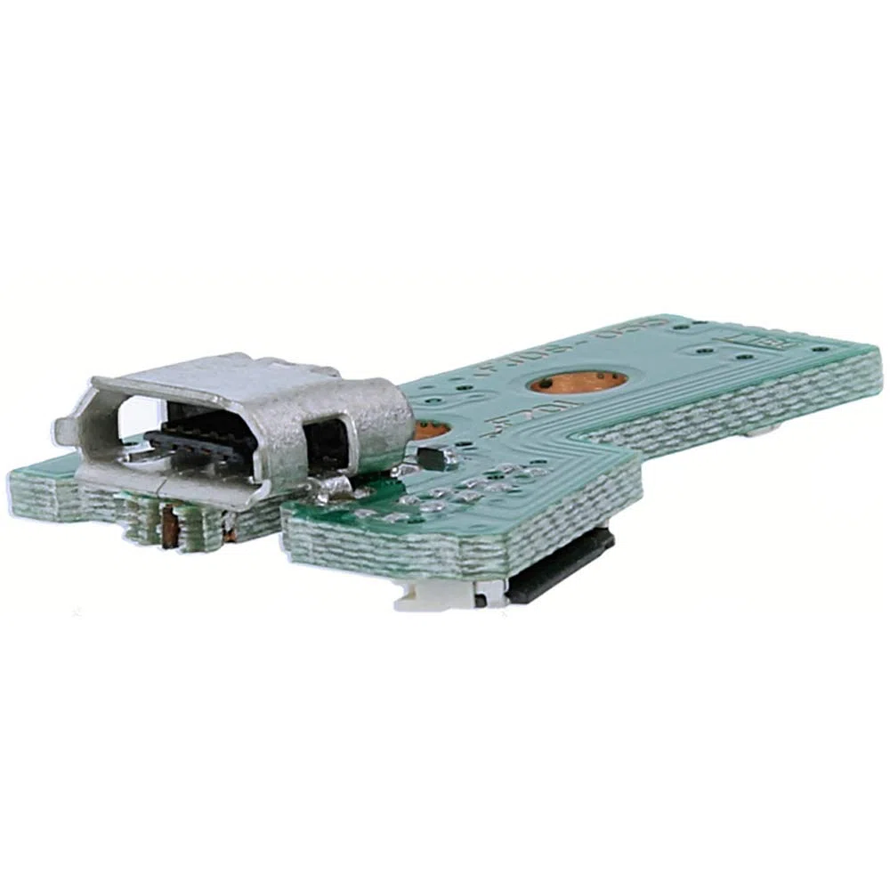 MMOBIEL Reemplazo del Puerto de Carga para el Controlador de PlayStation PS4 Modelo Dualshock 4: JDS-050 /JDS-055 Cable Flexible de 12 Pines con Incl. (+) Destornillador