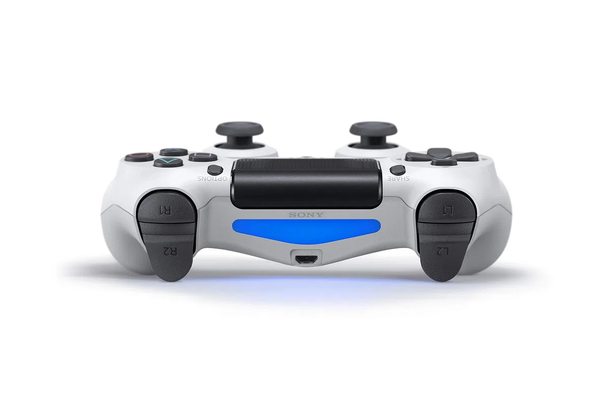 Sony PlayStation DualShock 4 Controller - Glacier White (Renewed)