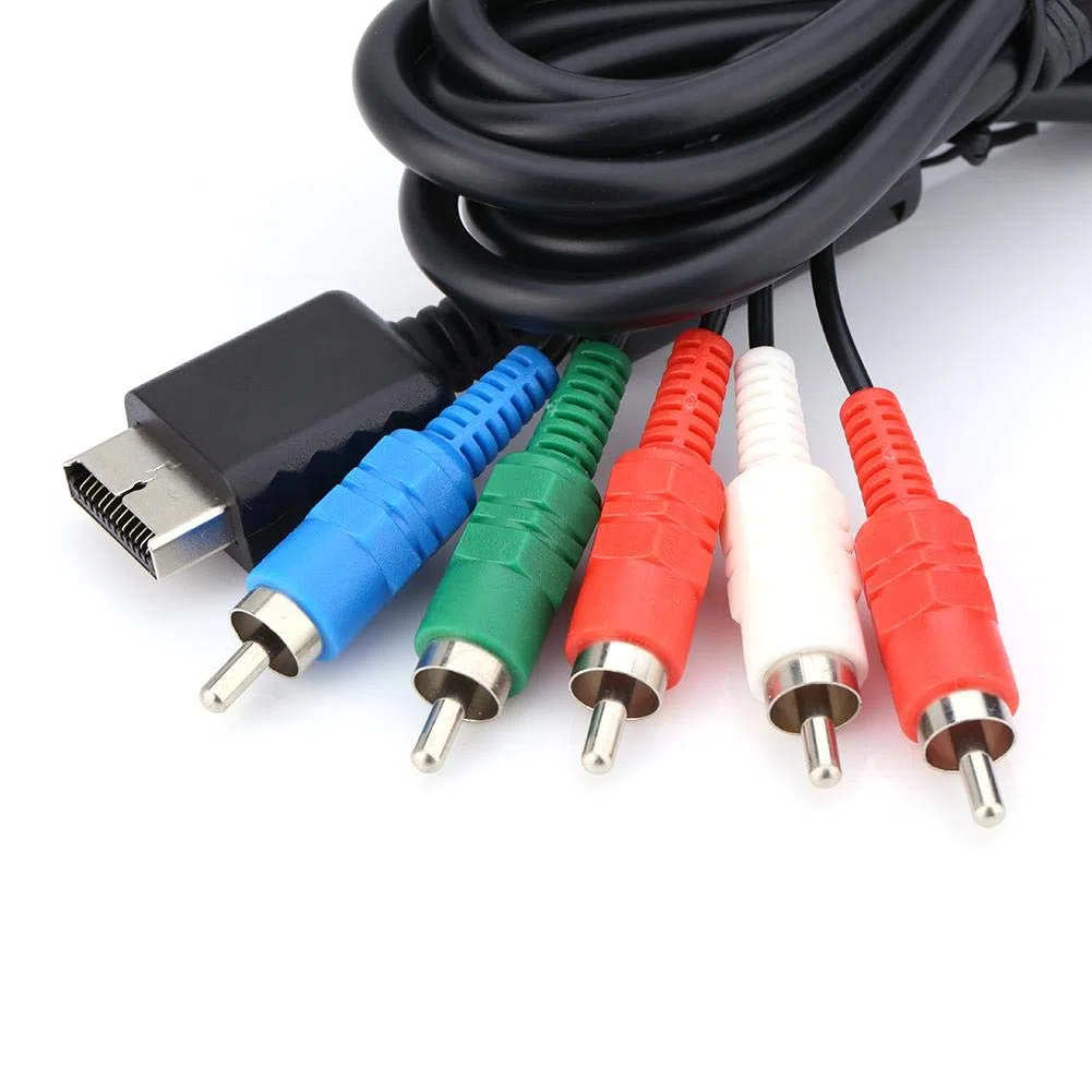 Mavis Laven Cable AV para componentes, salida múltiple AV a cable de cable de video / audio para Sony Playstation PS2 PS3