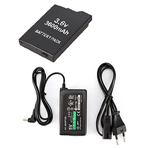 Cable de carga para PSP Class Slim Lite 2000 3000 Fuente de alimentación Set de repuesto Charger