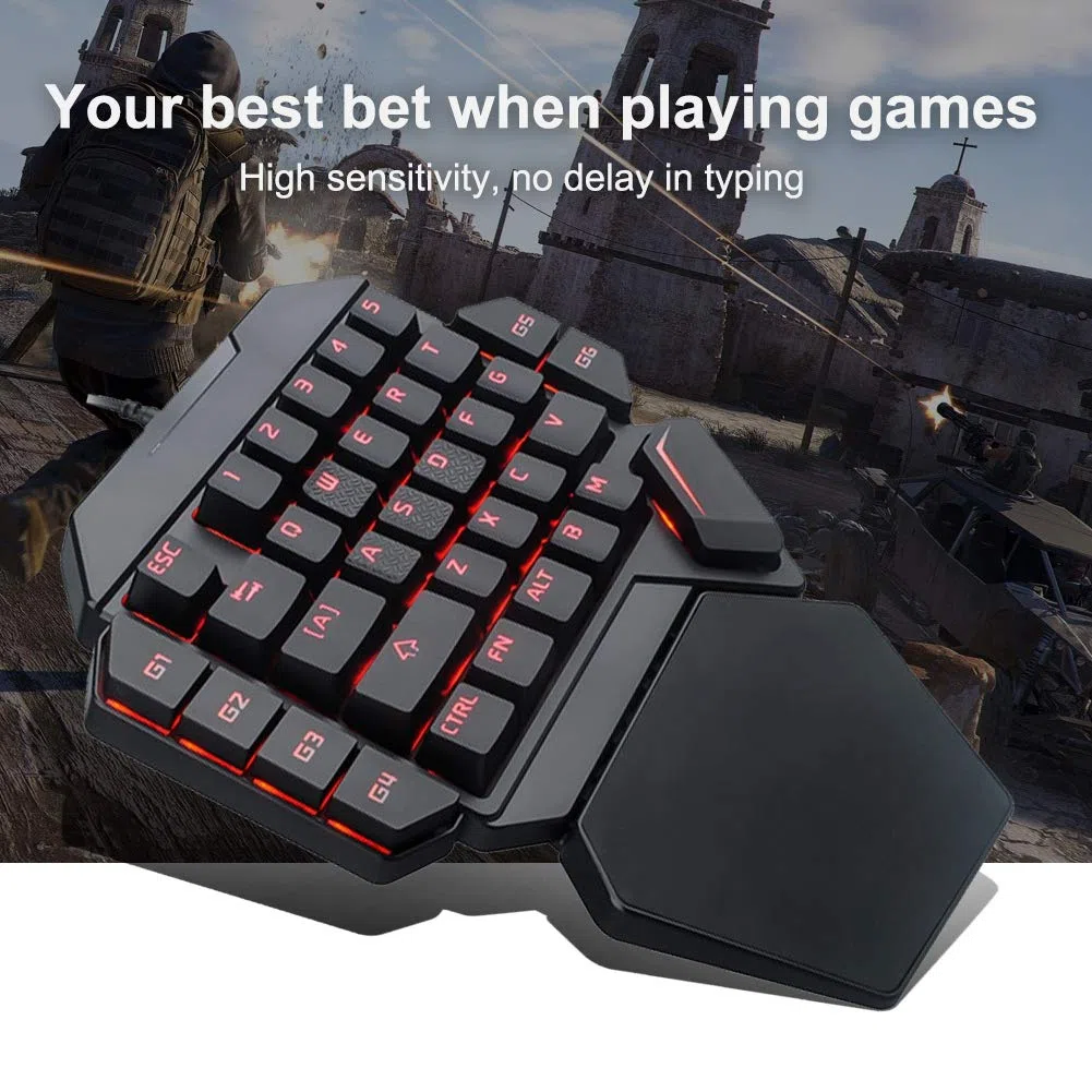 SUNGOOYUE Teclado Mecánico RGB Blacklight con Función de Definición Macro, Diseño Portátil para Entusiastas de los Juegos