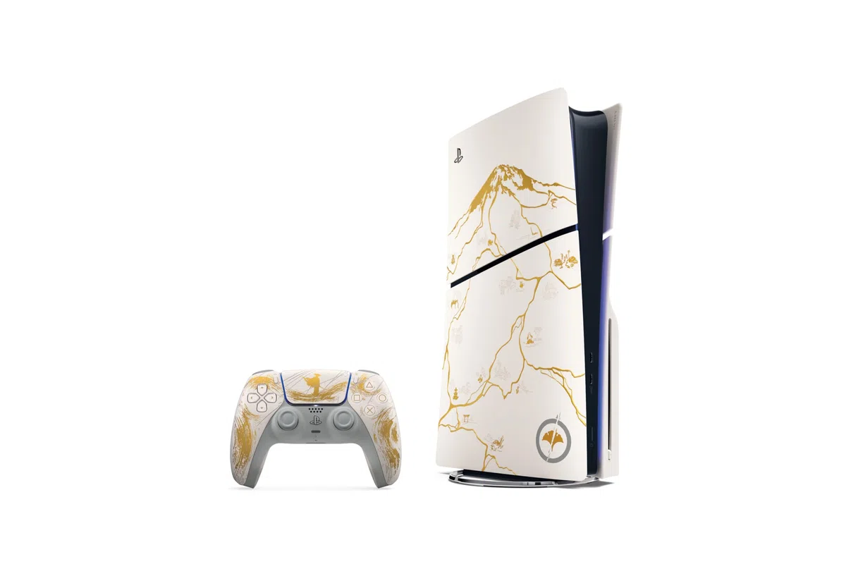 PlayStation 5 consolas - Ghost of Yōtei Gold Limited Edition Bundle (delgado)