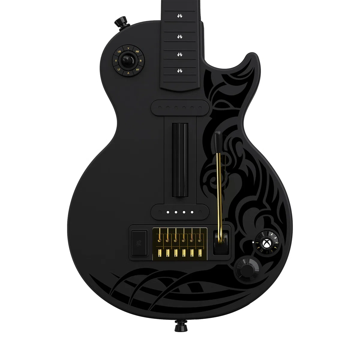 CRKD Gibson Les Paul Black Tribal Encore Edition for Xbox Series X|S, Xbox One, and PC