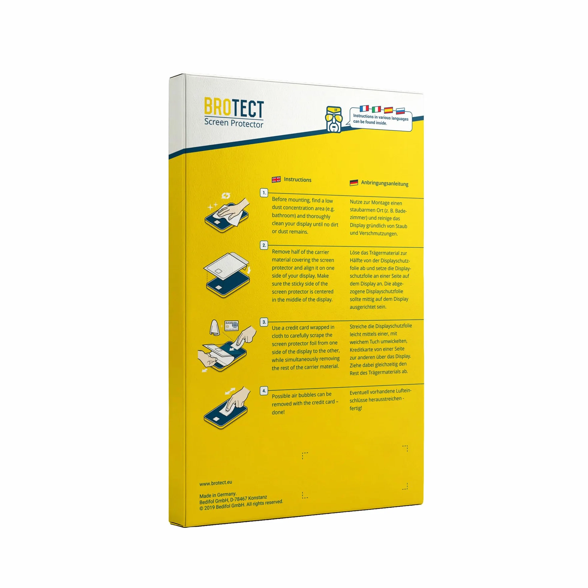 BROTECT Protector Pantalla Anti-Reflejos para Sony PSP 1000 (6 Unidades) Película Mate Anti-Huellas