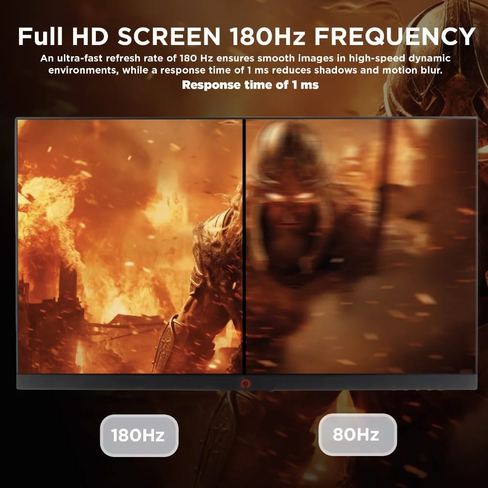 Konix Monitor Gaming Nova 24" PC, PS5, Switch 2 y Xbox Series X|S - Full HD 1080p - 180 Hz - 1 ms - FreeSync - HDMI - DisplayPort - Panel IPS