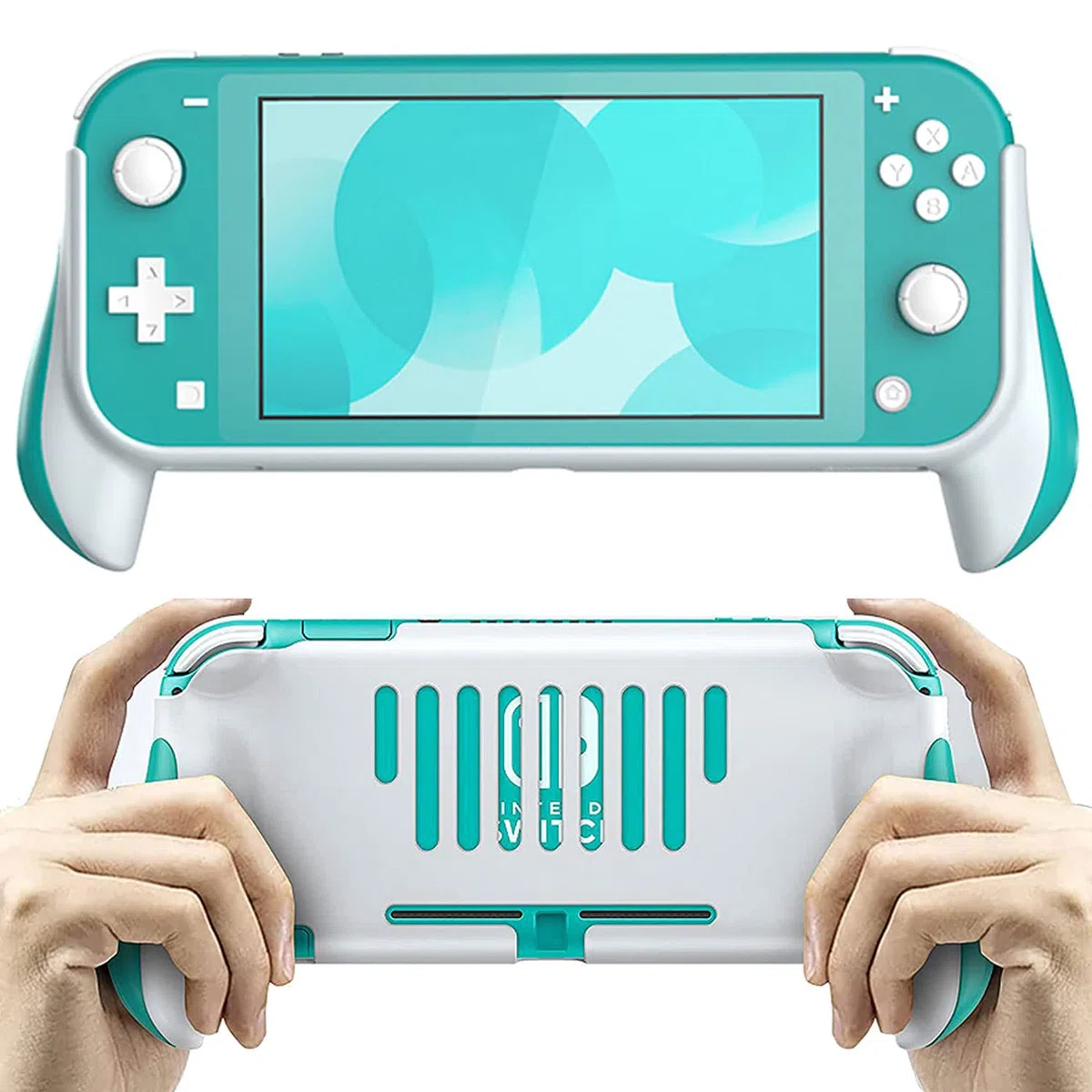 VOVIGGOL Funda Protectora de Mano para Nintendo Switch Lite, Funda Ergonomía para Juegos de Mano Soporte de Agarre Switch Lite, Accesorios compatibles con Nintendo Switch Lite (Azul)