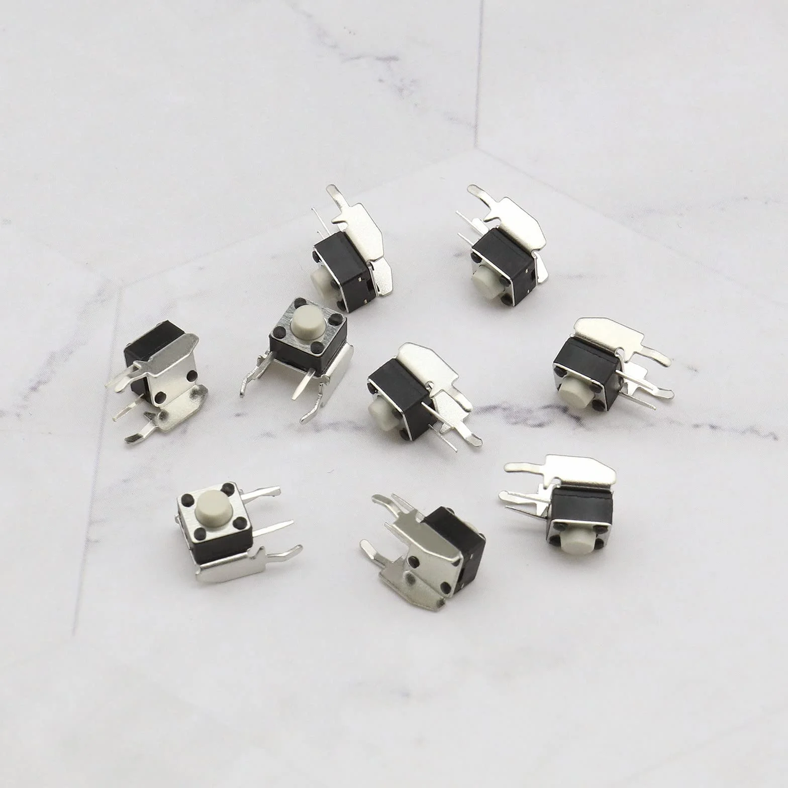 ECSiNG RB LB - Botón de repuesto para parachoques (6 x 6 x 5 mm, compatible con Microsoft Xbox One, Xbox 360, 10 unidades), color negro