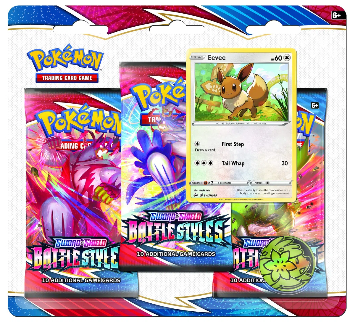 Pokémon Sword & Shield 5 Estilos de Combate: Paquete de 3 mejoras (uno al Azar), Juego de Cartas para 2 Jugadores a Partir de 6 años, más de 10 Minutos de Tiempo de Juego