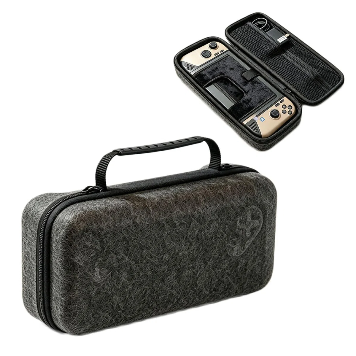 Genérico Estuche rígido de EVA la Consola portátil de Videojuegos para MSI Claw8 Al+ Bolsa de Fieltro portátil a Prueba de Golpes y con protección contra caídas