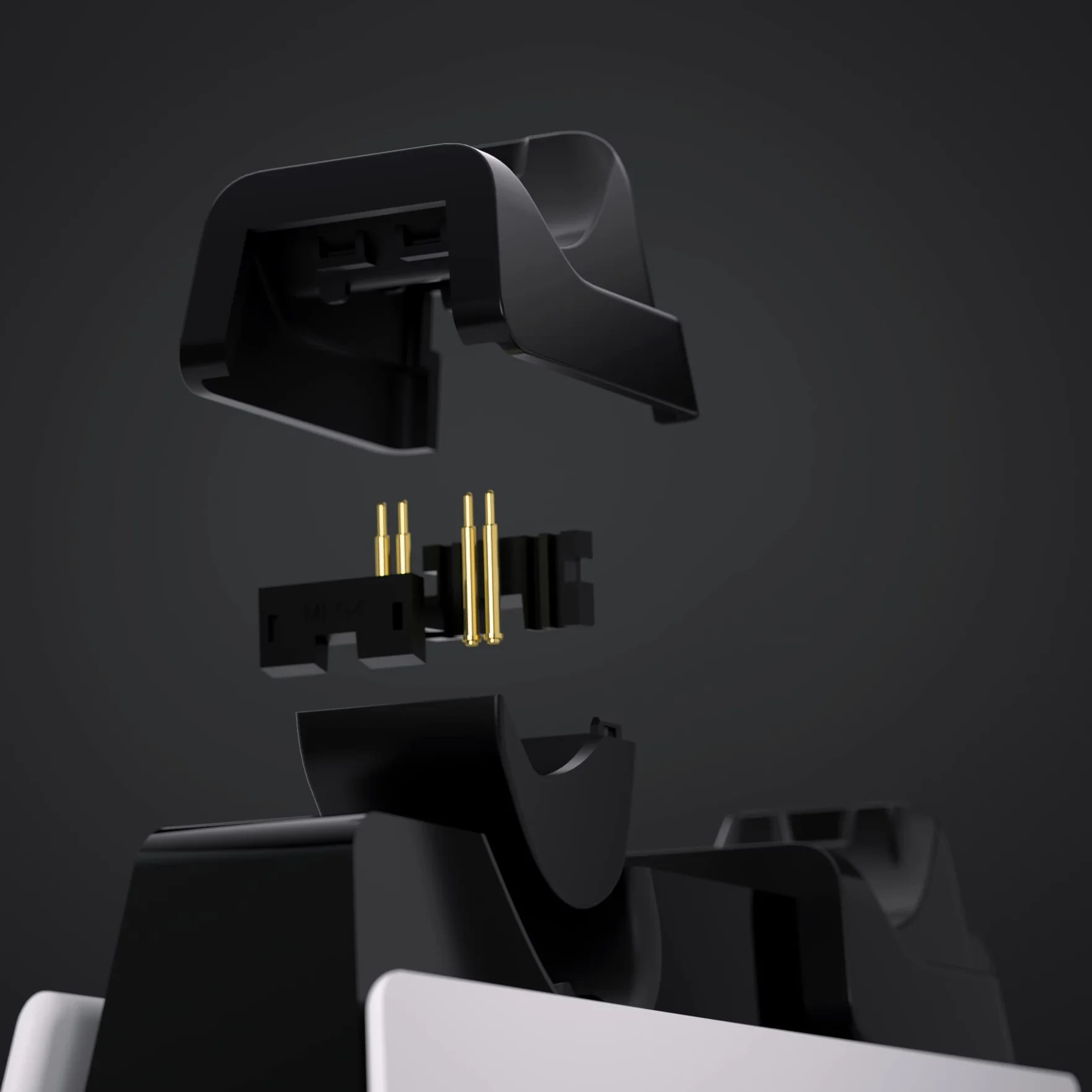 Negro RiseDock Soporte de Extensión Kit para ps5 control Base de Carga de eXtremeRate RISE & RISE4 Remap Kit Rediseñado Charging Dock Extensor para ps5 mando para HEXGAMING Rival, Rival Pro & Ultimate