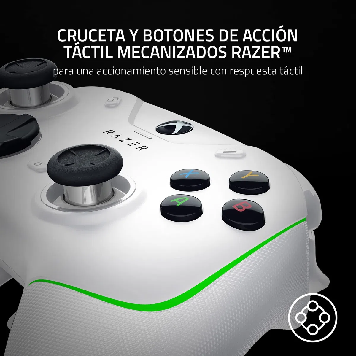 Razer Wolverine V2 Chroma - Mando Xbox Series X|S Totalmente Personalizable con iluminación RGB (6 Botones multifunción, Tapones de Stick Intercambiables, Modo Hair Trigger) Mercury