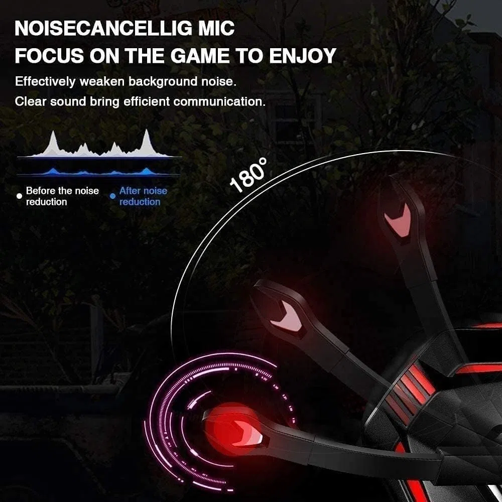 Auriculares for Juegos, con micrófono for PC(Blue)