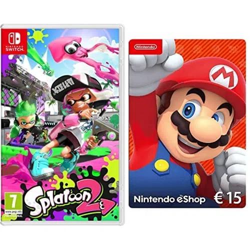 Splatoon 2, Edición Estándar & Nintendo eShop Tarjeta de regalo de 15€