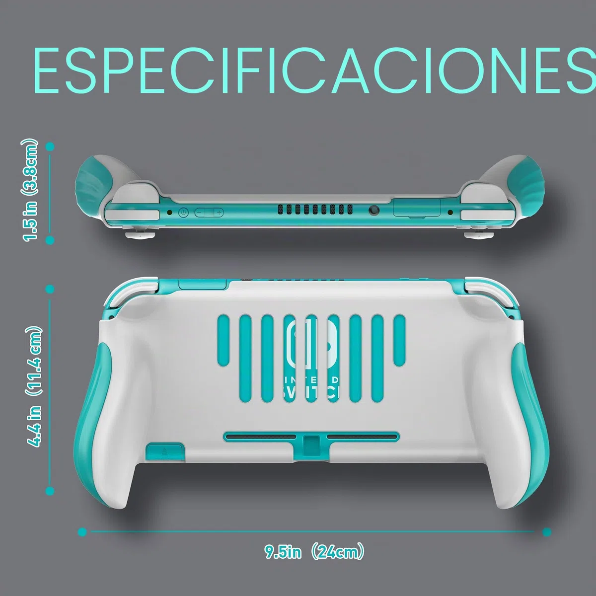JUSPRO - Funda Protectora de Mano para Nintendo Switch Lite, Funda Ergonomía para Juegos de Mano, Accesorios compatibles con Nintendo Switch Lite