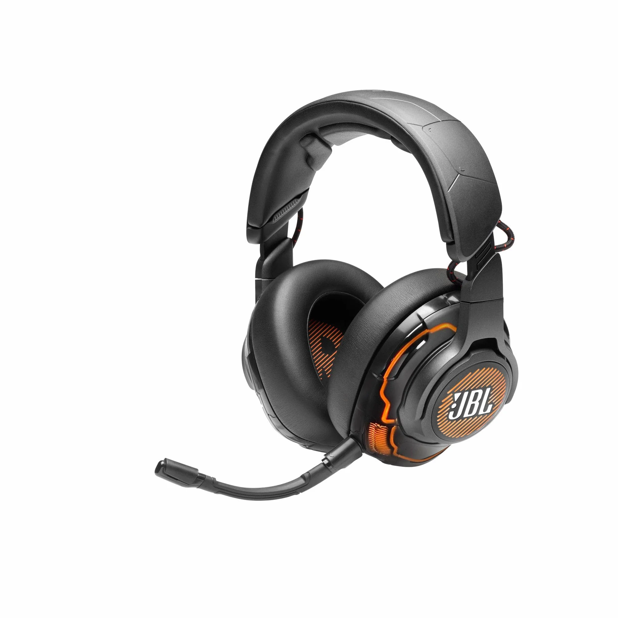 JBL Quantum ONE Auriculares para gamers con tecnología QuantumSPHERE 360 y sensor de movimiento de cabeza, diseño llamativo, compatible con PC, Playstation y Xbox, negro