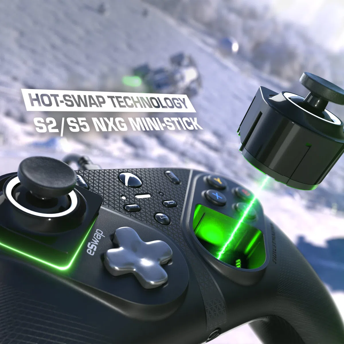 Thrustmaster eSwap S Wired Pro Mando Modular - XBOX y PC | Ministicks intercambiables sin herramientas, módulos S5 NXG, D-pad mecánico, activación 0,3 mm, 5M+ clics, 1 año garantía