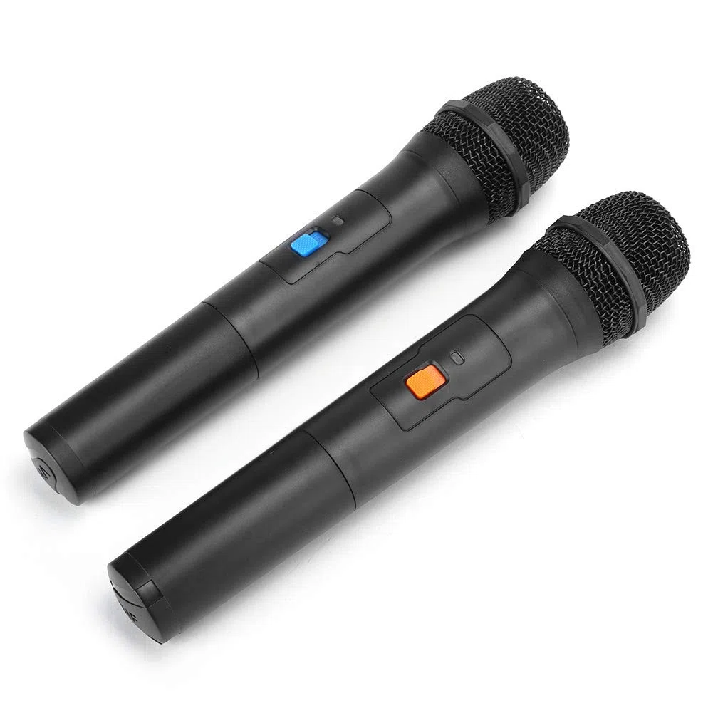 Sxhlseller Karaoke Speech Plug and Play Mic, recepción remota de señal Estable, micrófono para actuaciones en, para reuniones/Iglesias,(H)