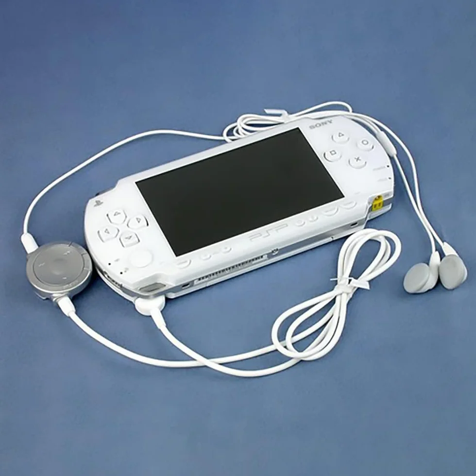 OSTENT Auriculares estéreo con Control Remoto para Auriculares compatibles con la Consola Sony PSP 1000