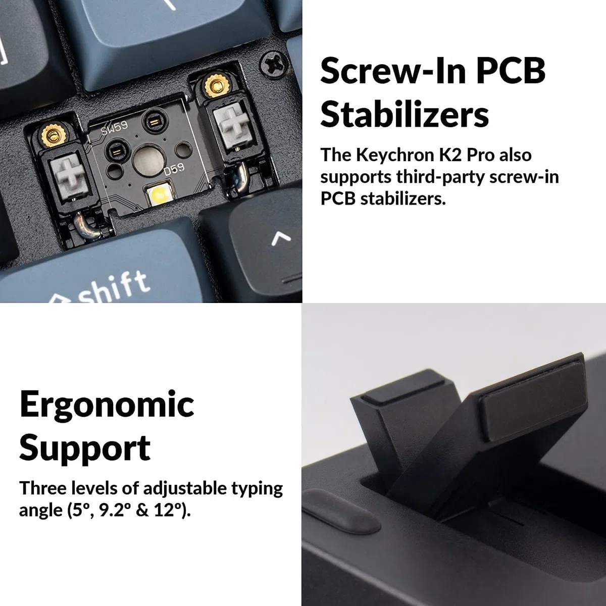 Keychron K2 Pro Wireless Teclado Mecánico Personalizado, QMK/Via Macros Programable, RGB Backlight Hot-swappable Keychron K Pro Red Switch, 4000mAh Batería para Mac Windows ES-ISO Layout