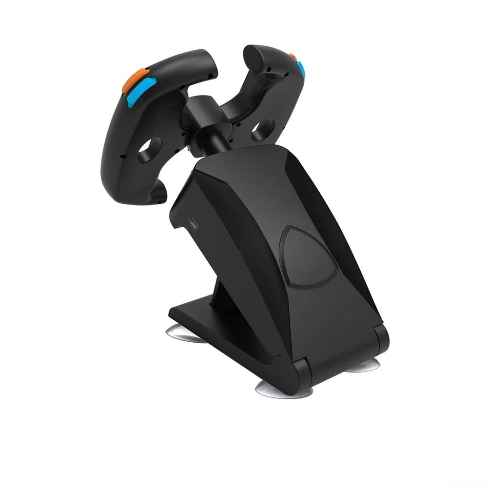 AugustknowU Soporte estable y recargable para volante de carreras compatible con Switch 2, con material ABS para uso a largo plazo