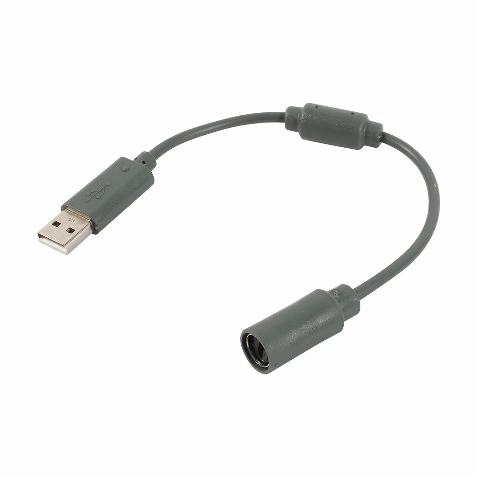 Akozon Controlador Xbox 360, Conexión de Adaptador Breakaway Break Away USB para Cable para XBOX360 Reemplazo Gris Controlador con Cable USB