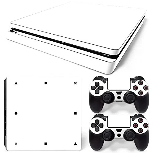 Mcbazel Calcomanías de la Serie de patrón Adhesivo de Piel de Vinilo para PS4 Delgado (Blanco)