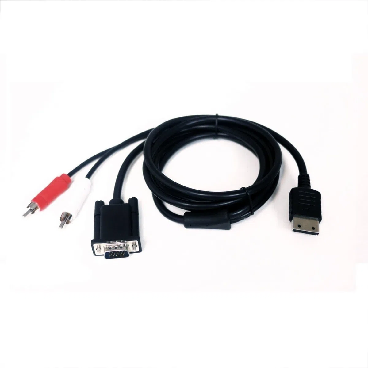 SATKIT Cable VGA con Audio para Sega Dreamcast 1,8m Salida Estéreo para Monitor y TV con Entrada VGA