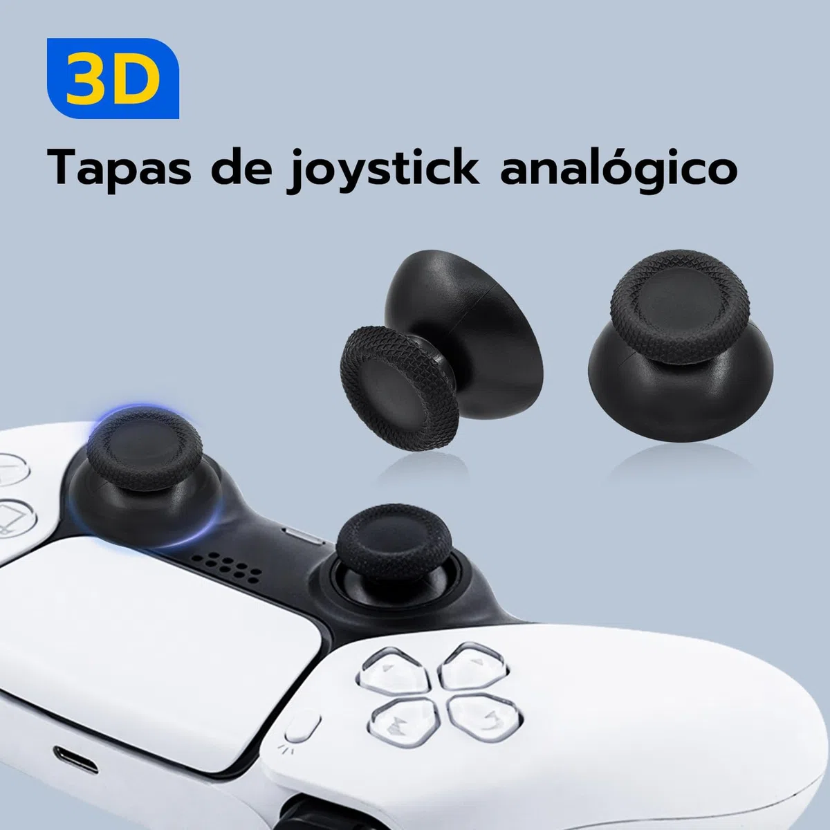 Mcbazel TMR Joystick Electromagnético de Repuesto para Mando PS5 DualSense, con Thumbsticks de Repuesto y Kit de Reparación, Anti-Drift