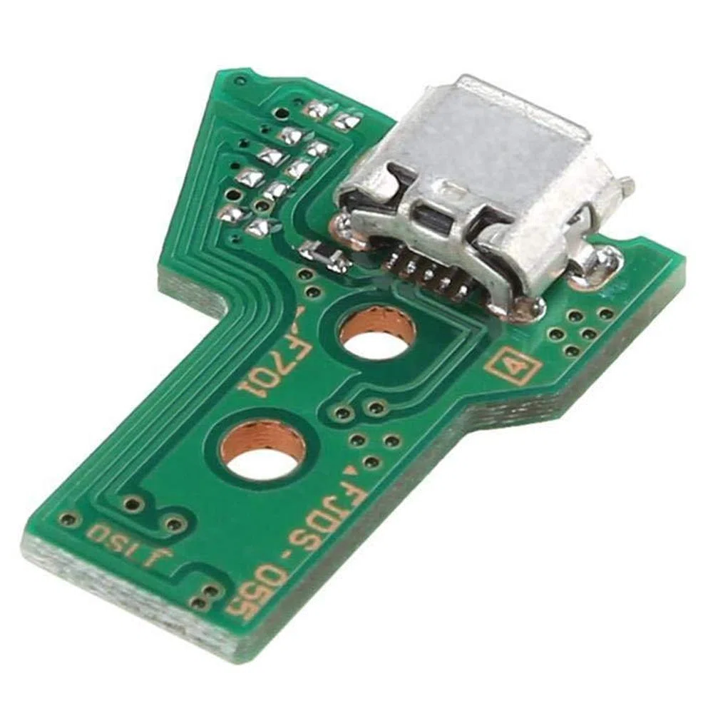 MMOBIEL Reemplazo del Puerto de Carga para el Controlador de PlayStation PS4 Modelo Dualshock 4: JDS-050 /JDS-055 Cable Flexible de 12 Pines con Incl. (+) Destornillador