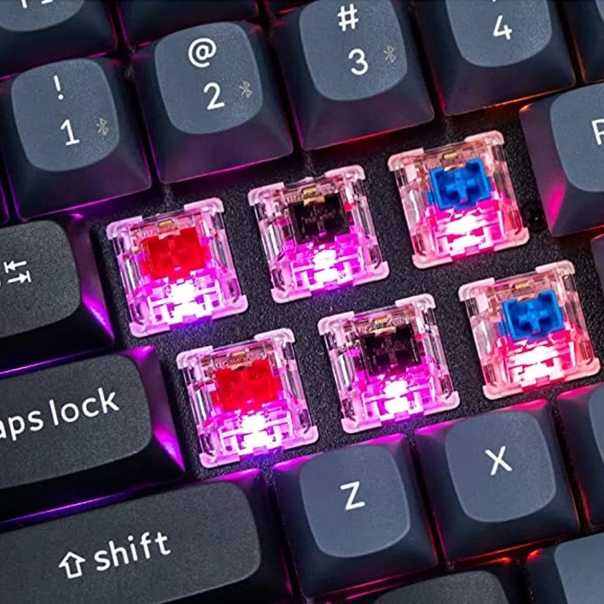 Keychron K2 Pro Wireless Teclado Mecánico Personalizado, QMK/Via Macros Programable, RGB Backlight Hot-swappable Keychron K Pro Red Switch, 4000mAh Batería para Mac Windows ES-ISO Layout