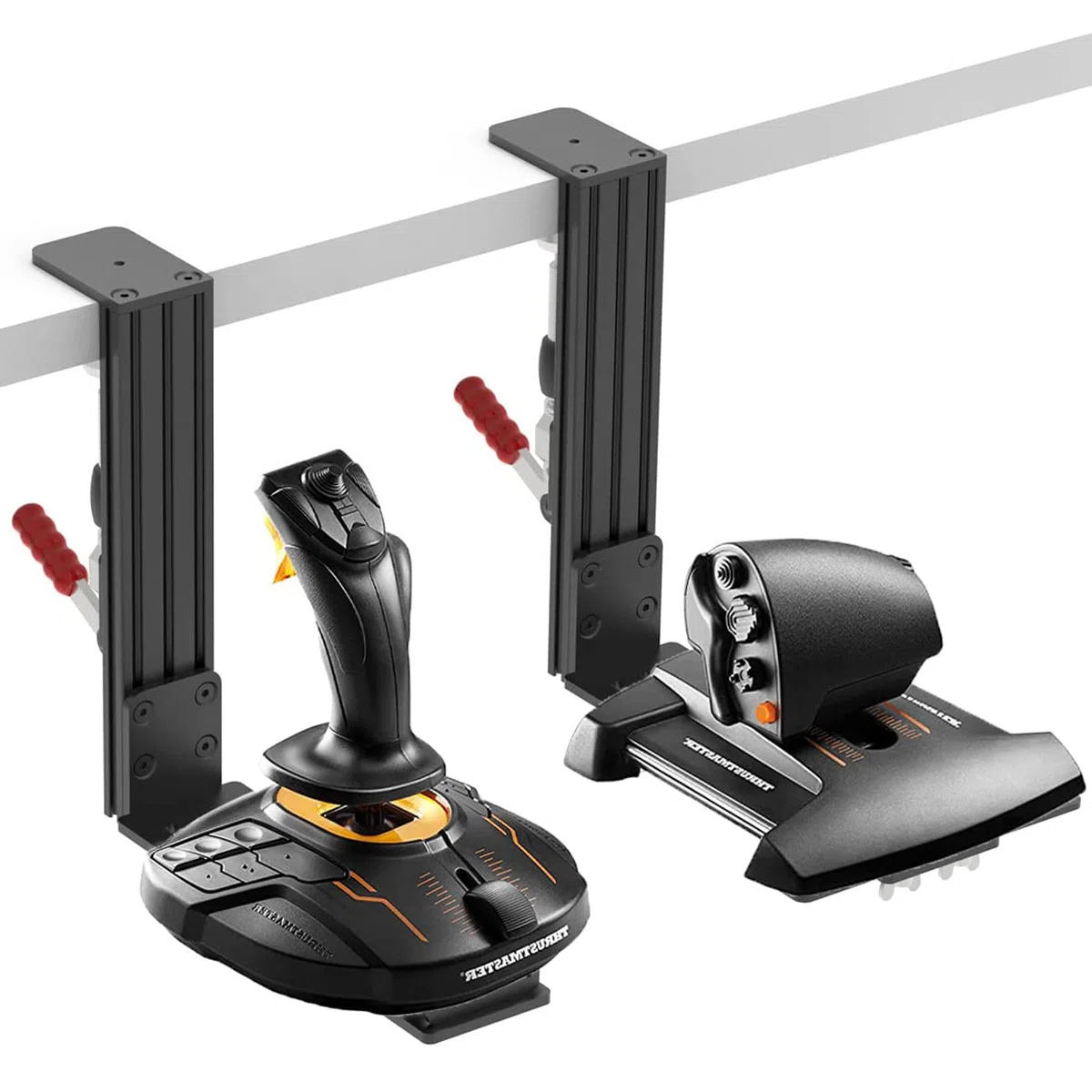 Hikig Paquete de 2 Soportes de Escritorio para joysticks Logitech, Thrustmaster y VKB Hotas, Compatible con X52/X52 Pro/X56/X56 Rhino y más