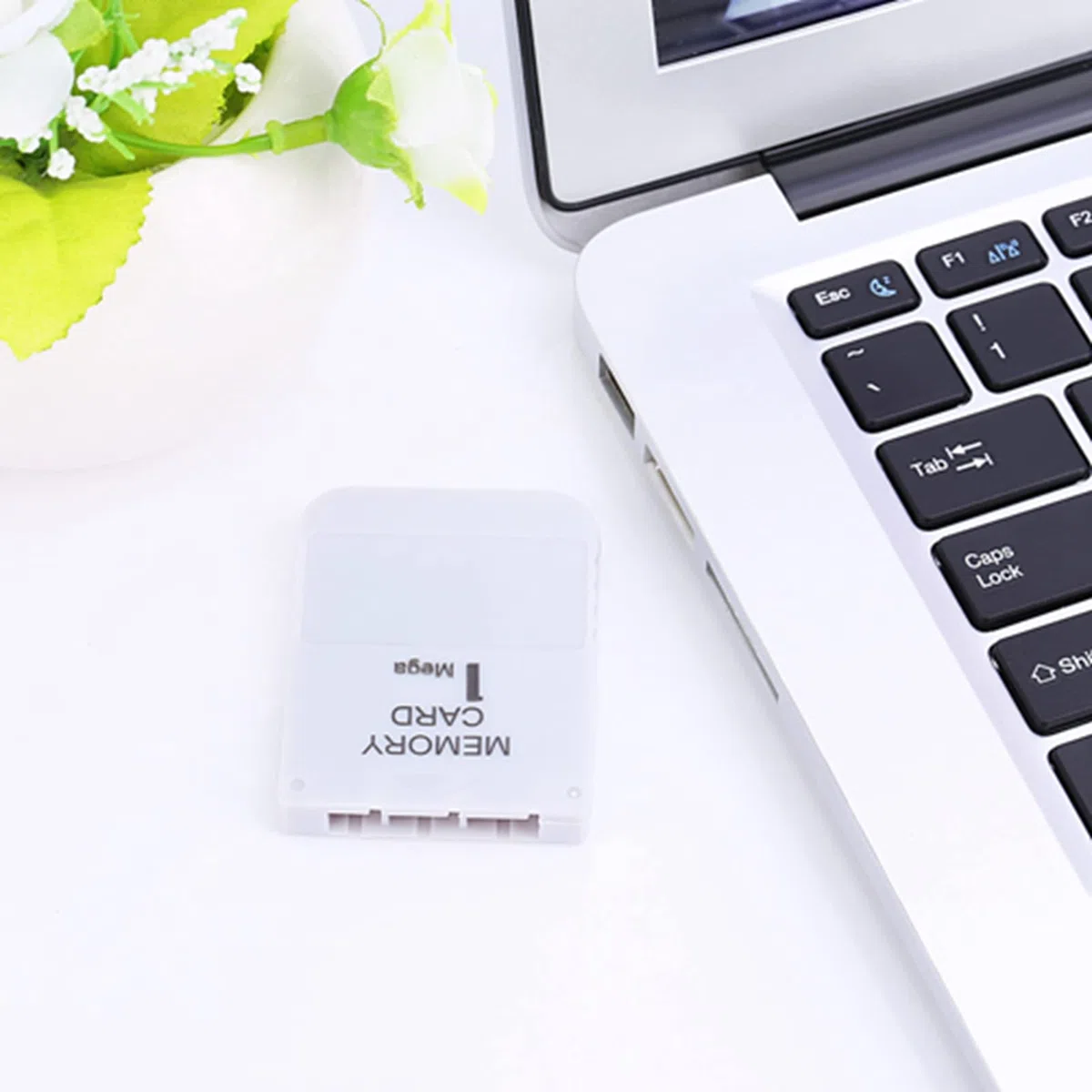 Akozon Tarjeta de Memoria de 1 MB para PS, Tarjeta de Memoria Key Game One Compatible con Todos los Juegos, Color