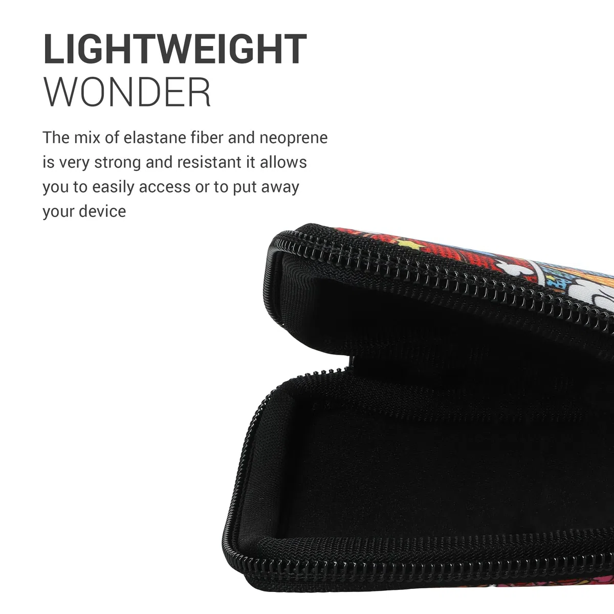 kwmobile Funda Compatible con Consola Nintendo 3DS XL - Estuche de Neopreno con Cremallera - Arte Pop Multicolor