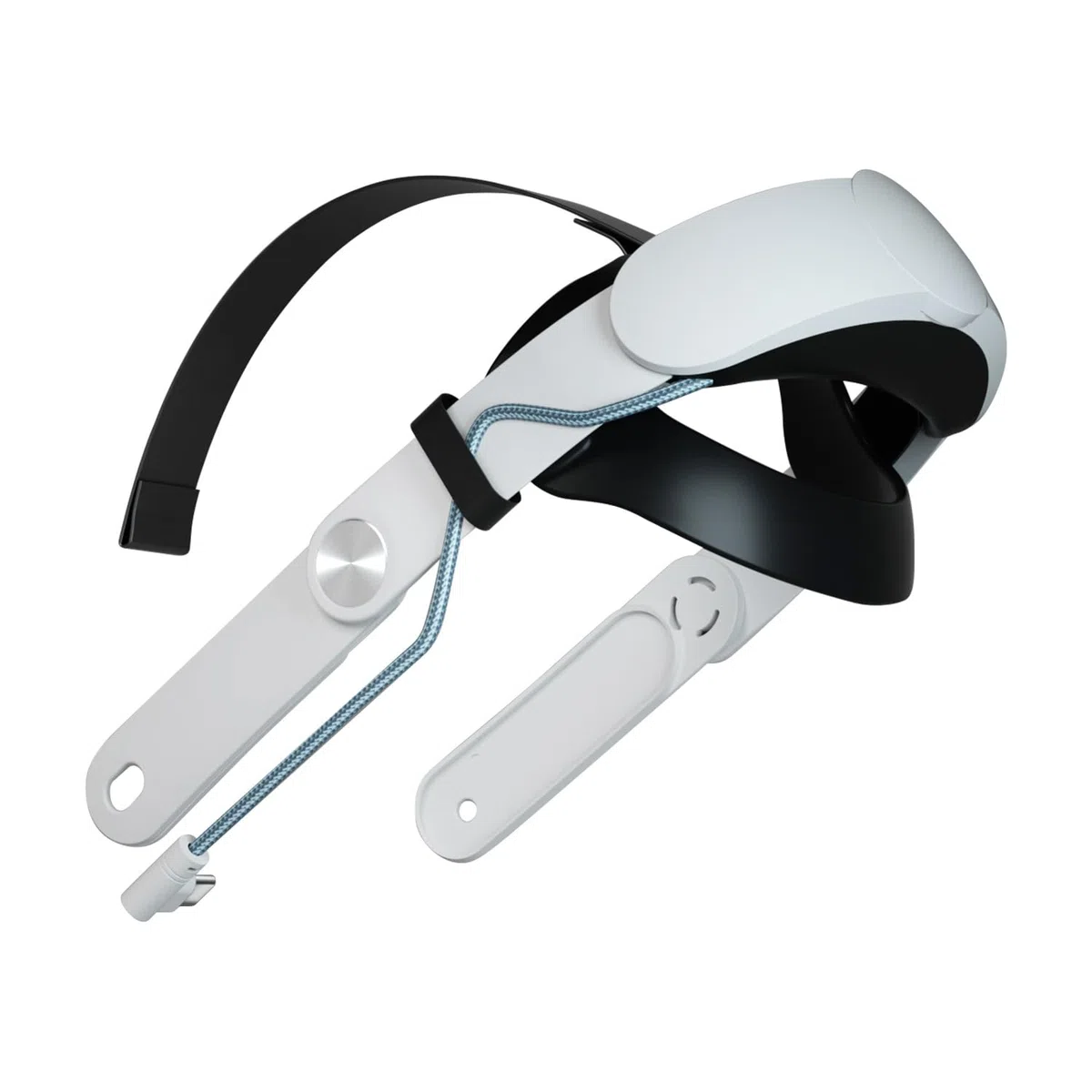 Diadema para Meta quest3, Diadema Recargable para Gafas VR,Accesorios para reemplazar la Cabeza perdida,Aumento del Tiempo de Funcionamiento de la máquina