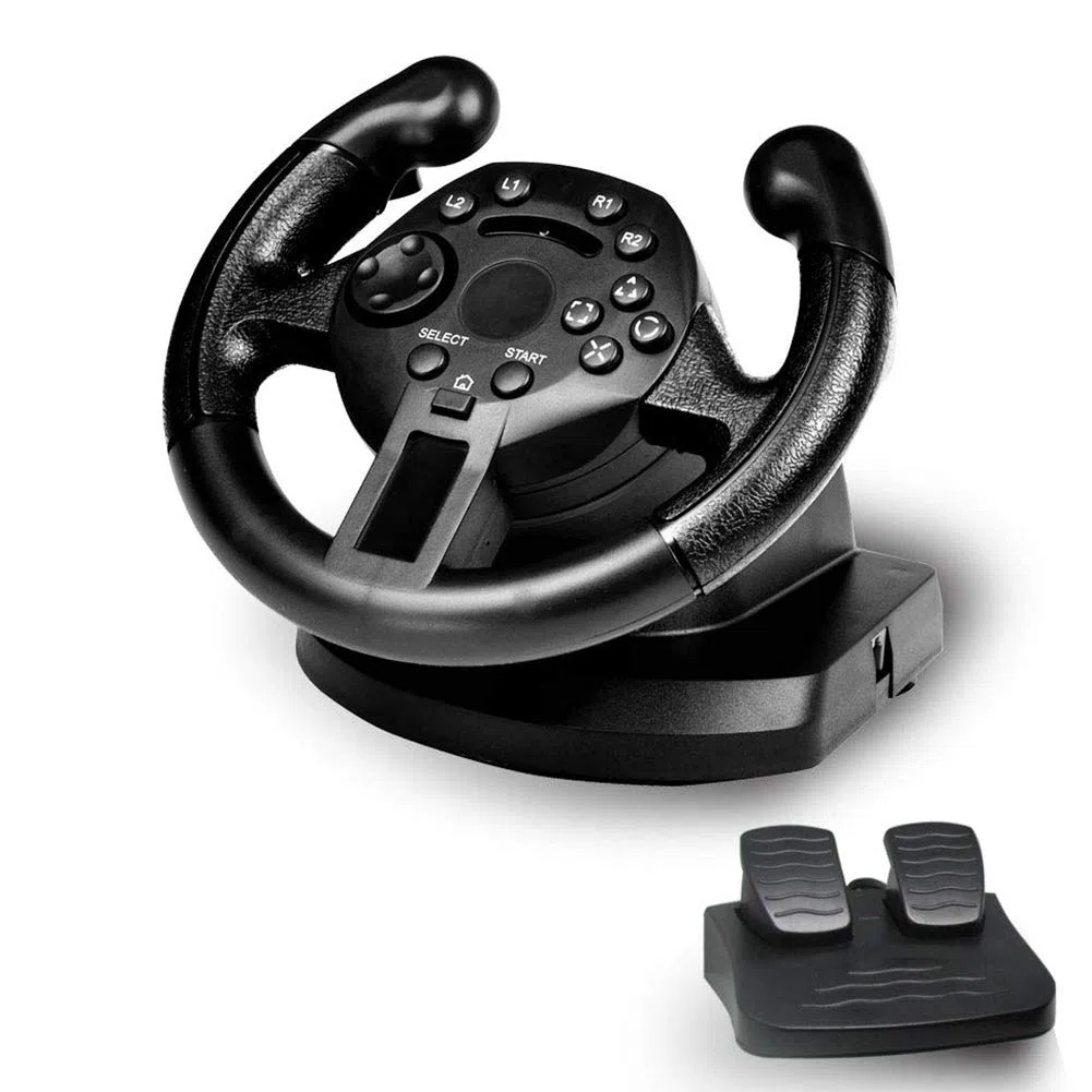Okeeyseda Juego de Volante de Carreras para/Pc, Joysticks de VibracióN, Controlador Remoto, Controlador de ConduccióN Imulado