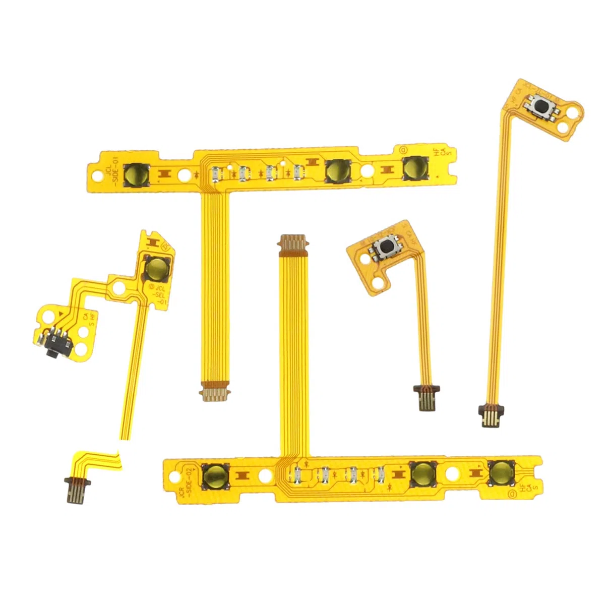 ECSiNG 5 Piezas ZL ZR SL SR L Botón Clave Cinta Cable Flexible Compatible con Nintendo Switch Compatible con Joy-con Controlador 5 en 1 Piezas de Repuesto