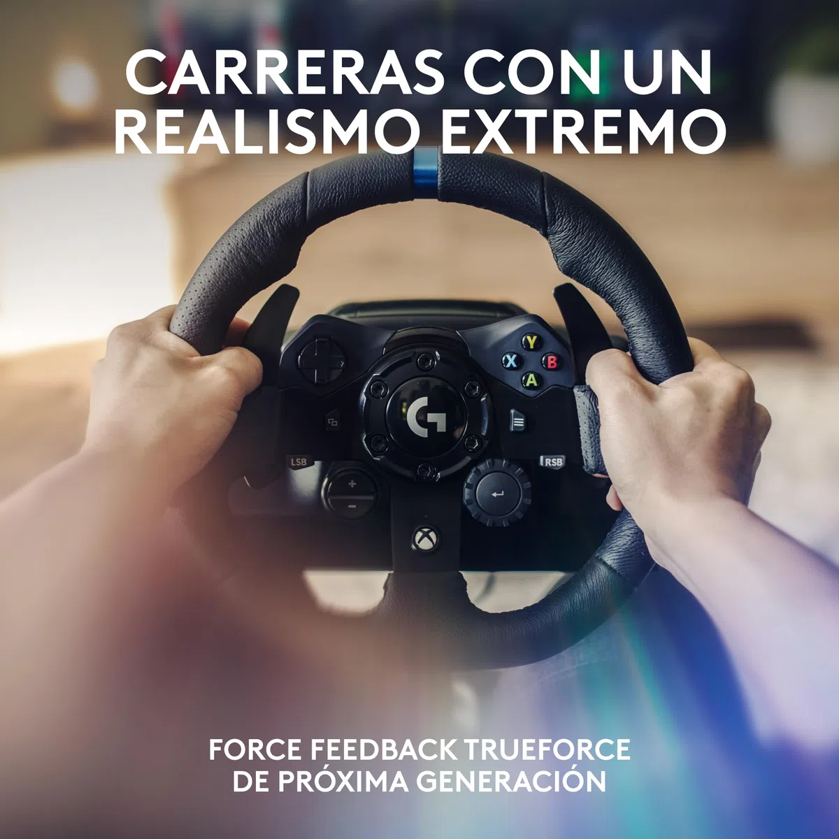 Logitech G G923 Volante de Carreras y Pedales, TRUEFORCE Force Feedback, Cuero Auténtico + Palanca de Cambio Logitech G Driving Force, Xbox X|S, Xbox One, PC, Mac, Negro