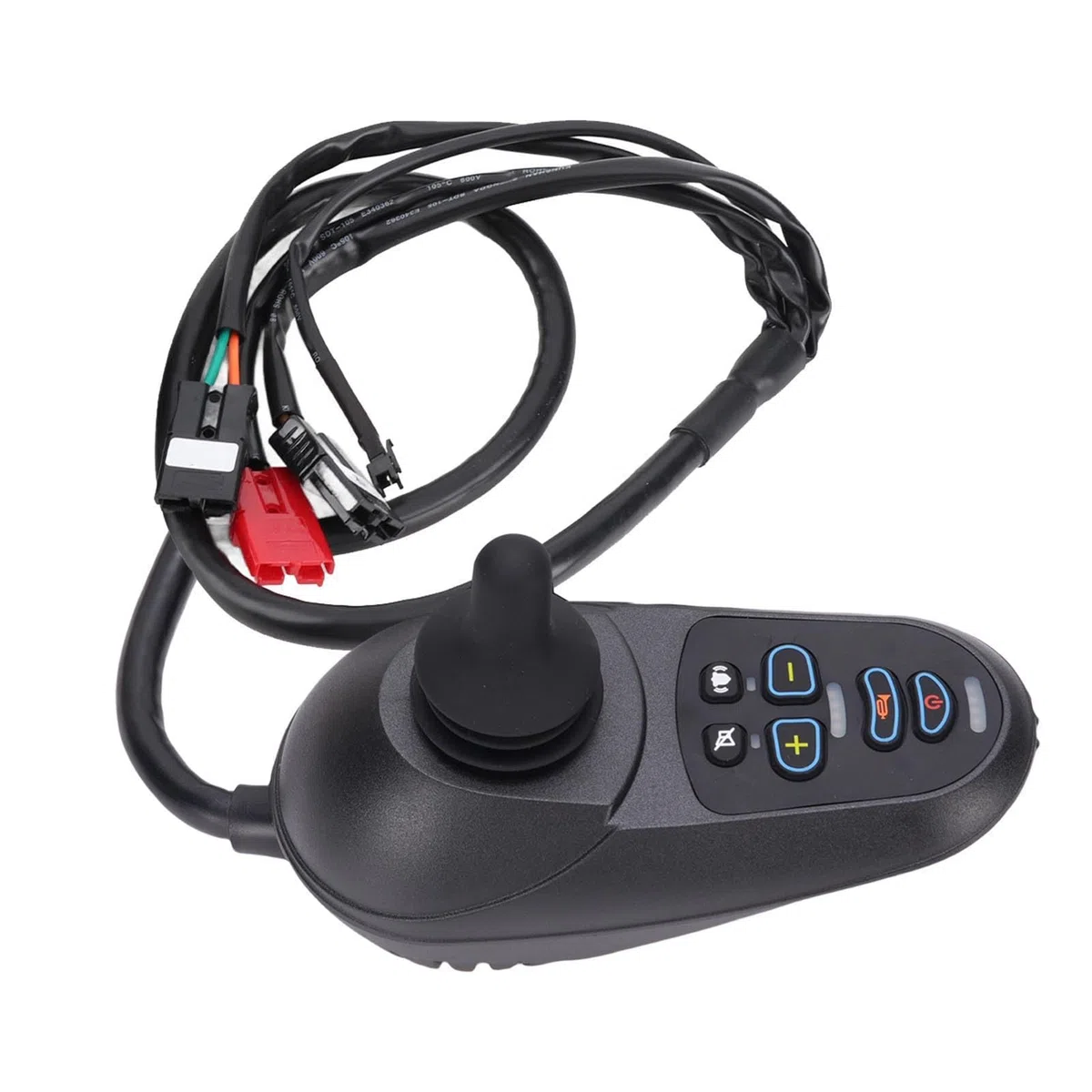 Odorkle Controlador de Palanca de Mando para Silla de Ruedas Eléctrica, 24 V CC con Freno, Retención de Rampa Antibloqueo Electrónica para Reemplazo de Silla de Ruedas de Scooter de