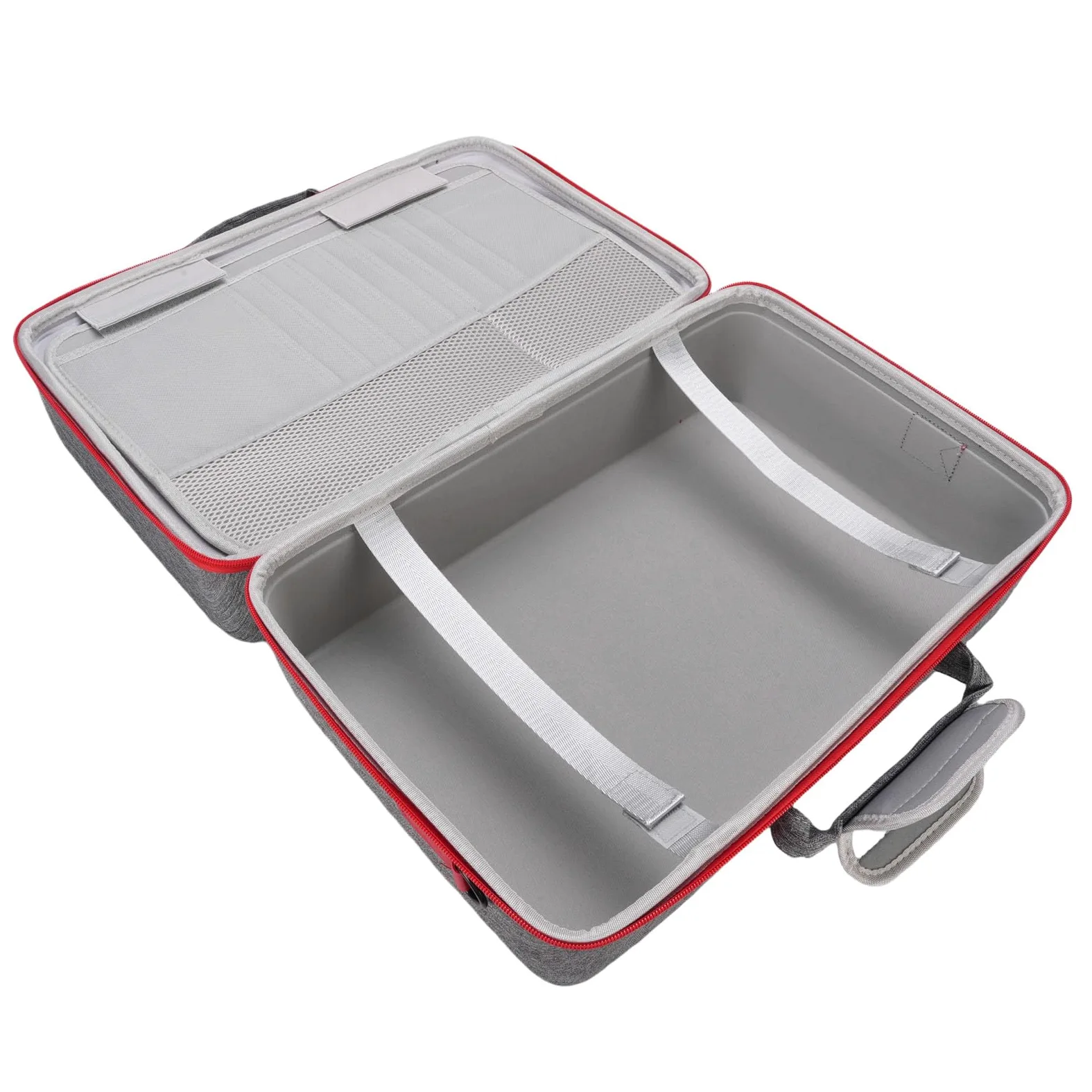 Gucagle Estuche rígido para Consola Bolsa de Almacenamiento de Viaje Multifuncional Duradera con Correa de Hombro Ajustable para Consola de Juegos Controlador Accesorios para Auriculares (Gris)