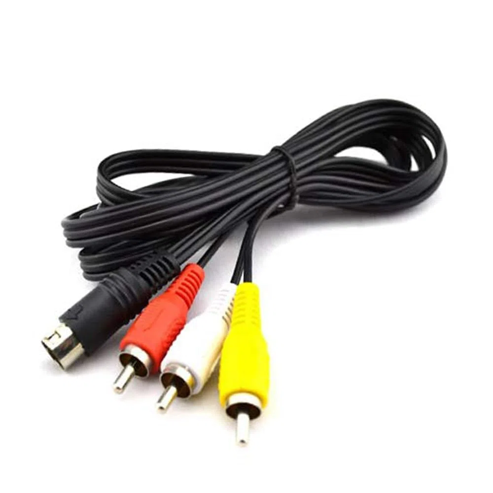 1,8 m / 5,9 pies Audio Video Cable AV 9 Pines Compatible para Mega Drive 2 y 3