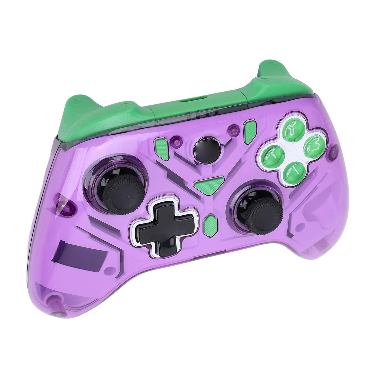 AMONIDA Controlador de Juegos Inalámbrico 2.4G con Tecnología de Joystick Mejorada para, PC - Batería de Larga Duración - Material ABS (PURPLE)