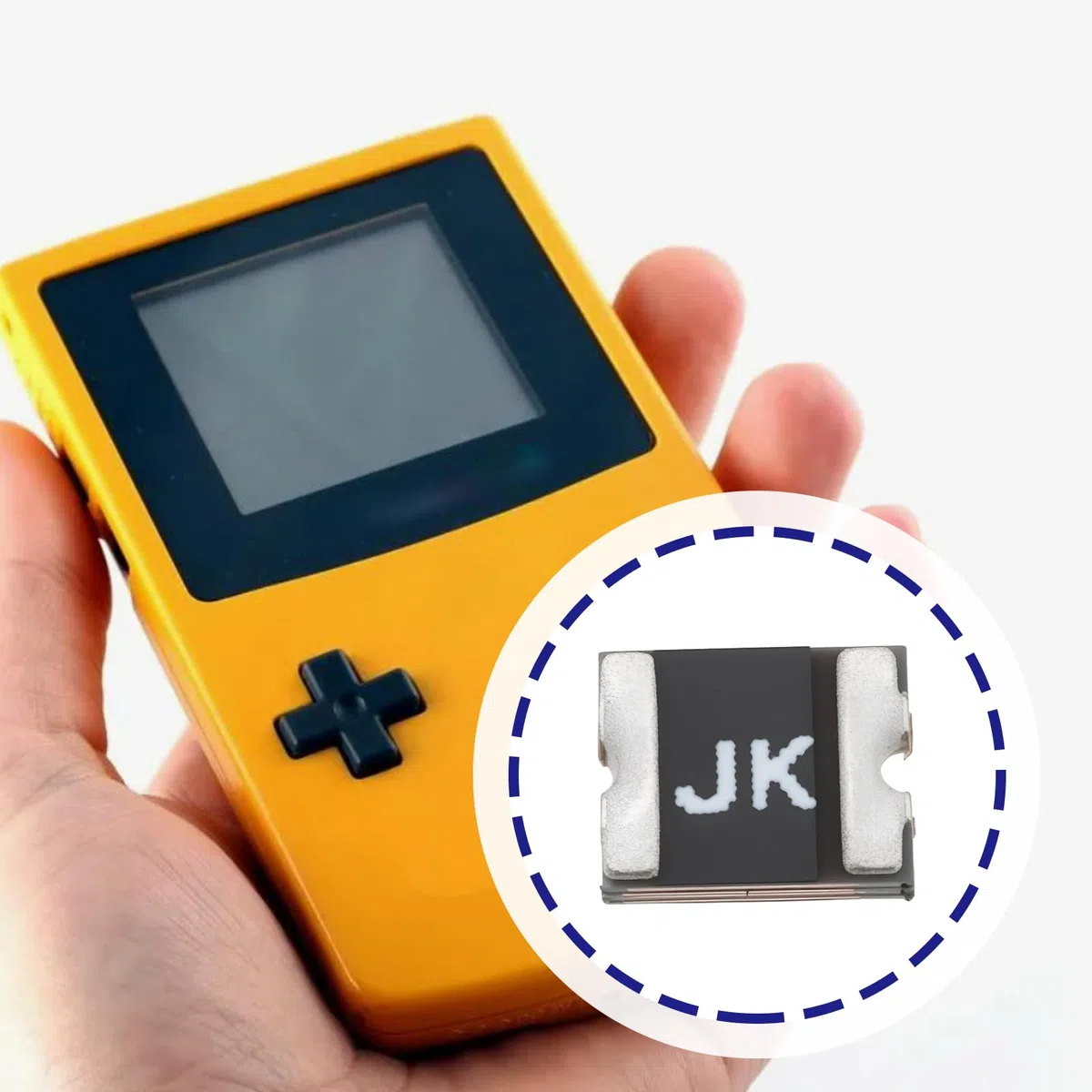 OTOTEC 10 Fusibles de Repuesto F1 F2 para Reparación de Placa de Circuito Compatible con Nintendo Game Boy Color Compatible con GBC.