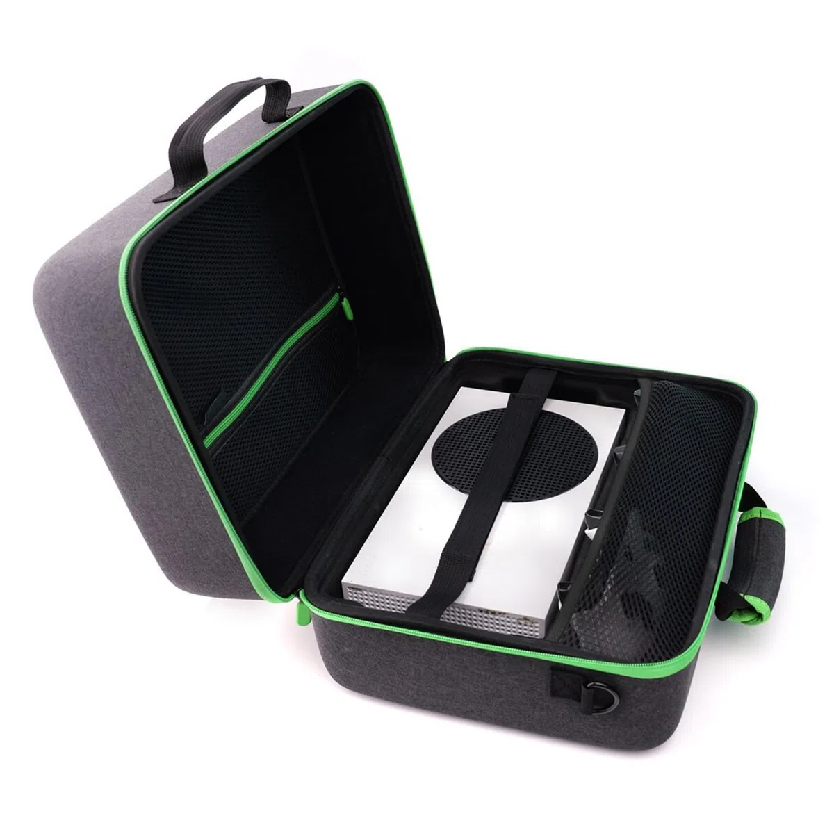 Estuche Rígido para Consola de Juegos para la Serie X S, Bolsa de Almacenamiento de EVA Resistente Al Agua, Negro, 13,78 X 10,24 7,48 Pulgadas