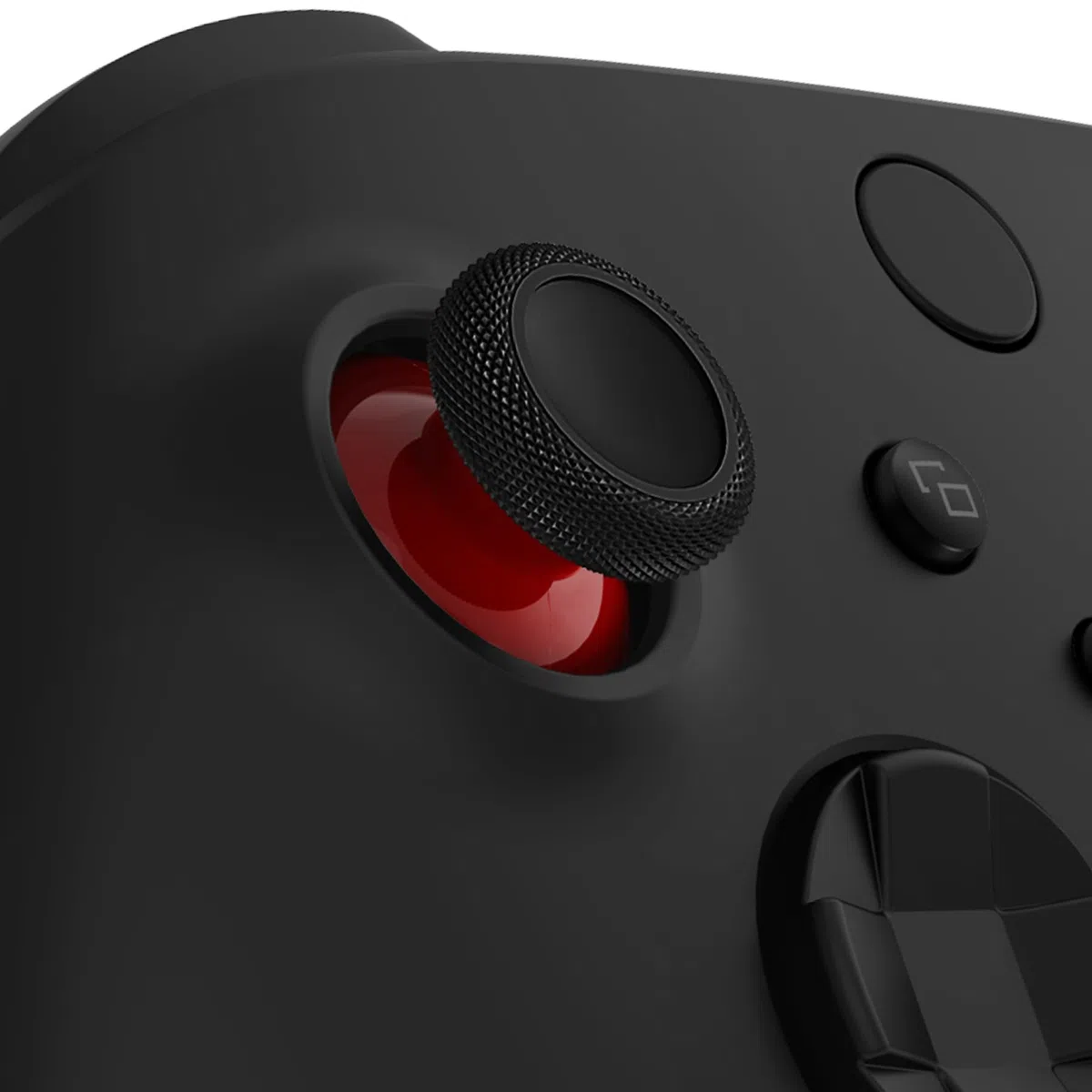 eXtremeRate Joysticks para Xbox Series S X Control Palancas Analogicos Joystick Reemplazable para Xbox One Repuesto para Pulgar Thumbsticks para Xbox One S/X/Estandard/Elite(Rojo Carmín & Negro)
