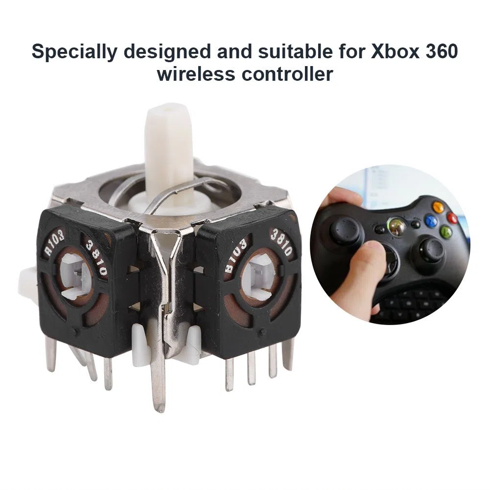 5 piezas 3D Joystick analógico módulo de sensor de repuesto para Xbox 360 mando inalámbrico, 3D Joystick Pieza de Repuesto para Xbox 360