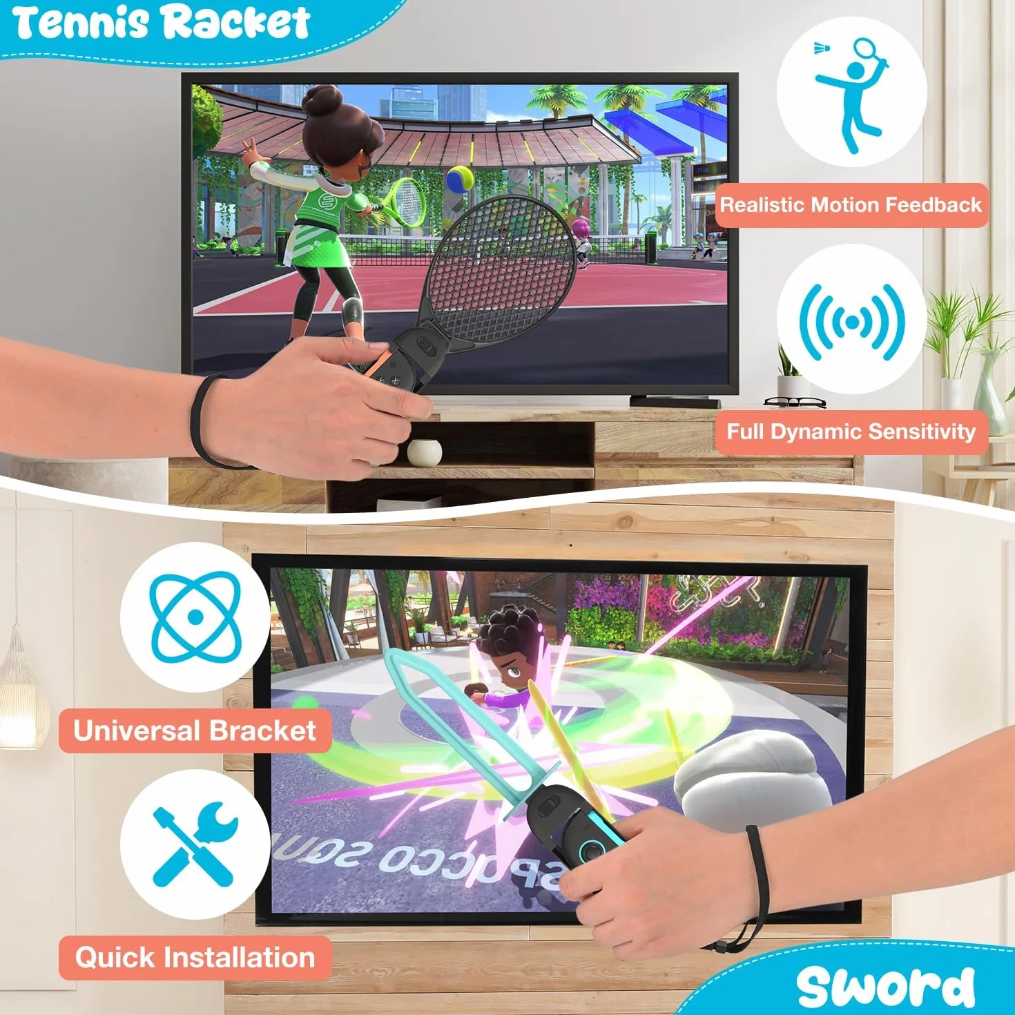 15 en 1 Kits de Accesorios para NS Switch 2, innoAura Juego de Accesorios Deportivos Para Juegos Nintendo Switch 2 con Bolsa de Almacenamiento para Fiestas y Familias