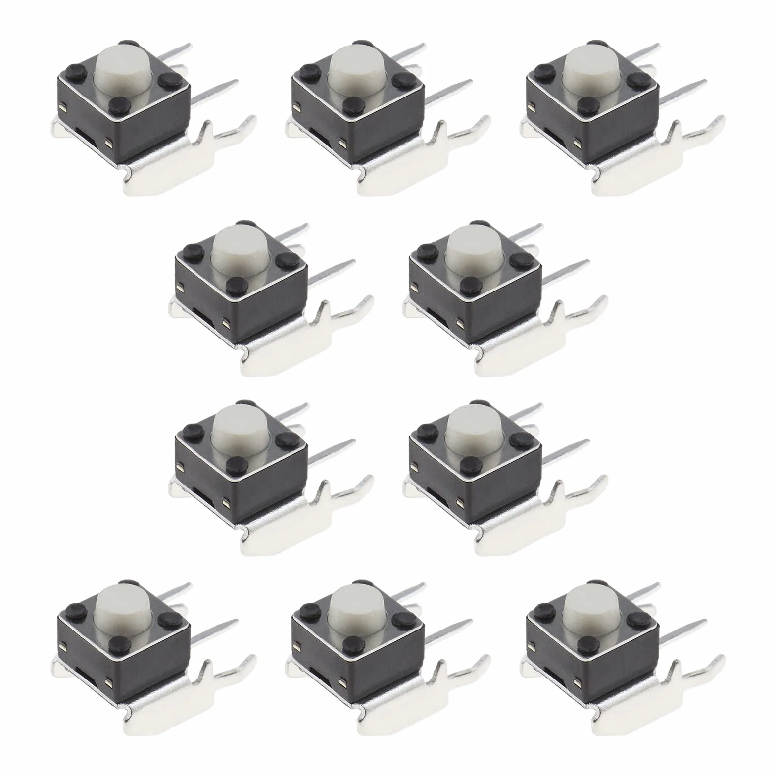 ECSiNG RB LB - Botón de repuesto para parachoques (6 x 6 x 5 mm, compatible con Microsoft Xbox One, Xbox 360, 10 unidades), color negro