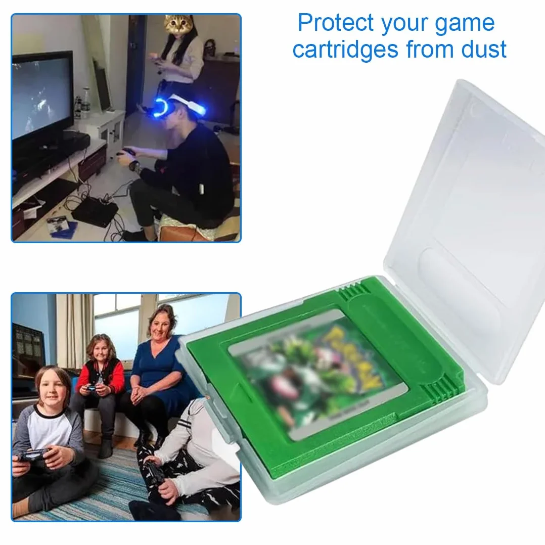 10 Pcs Game Card Cartucho De Almacenamiento Caja De La Caja Cubierta De Polvo Funda Protectora De Plástico Transparente A Prueba De Arañazos para Game Boy Color GB/GBC/GBP