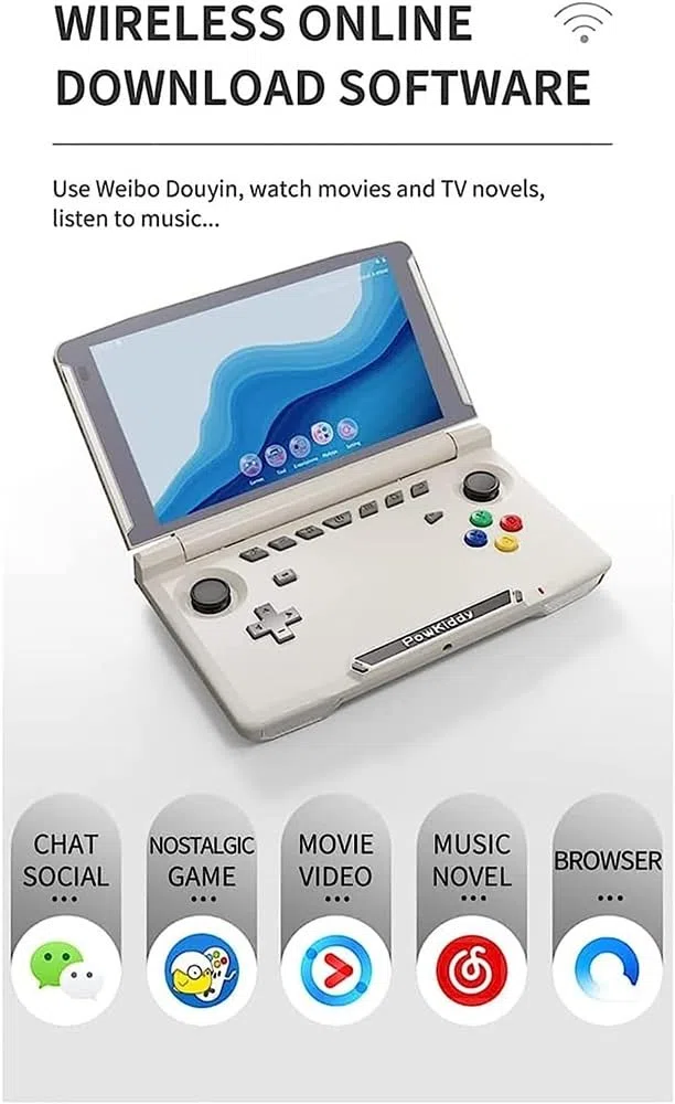 Consola de juegos arcade portátil, consola de juegos portátil retro de 64 G con pantalla táctil IPS de 5.5 pulgadas para juegos clásicos